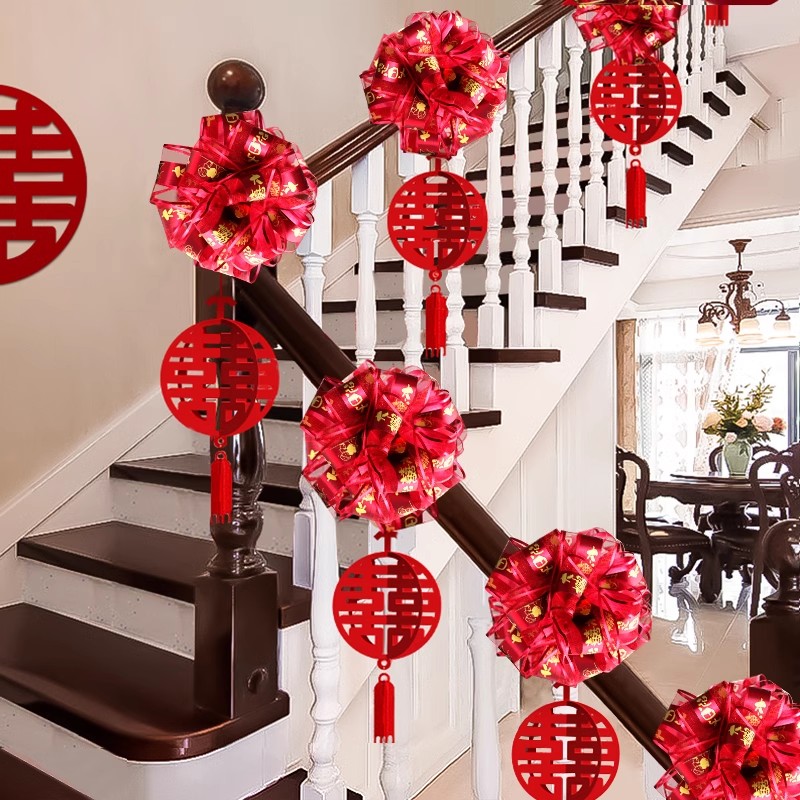 Wedding room staircase decoration, 1set
